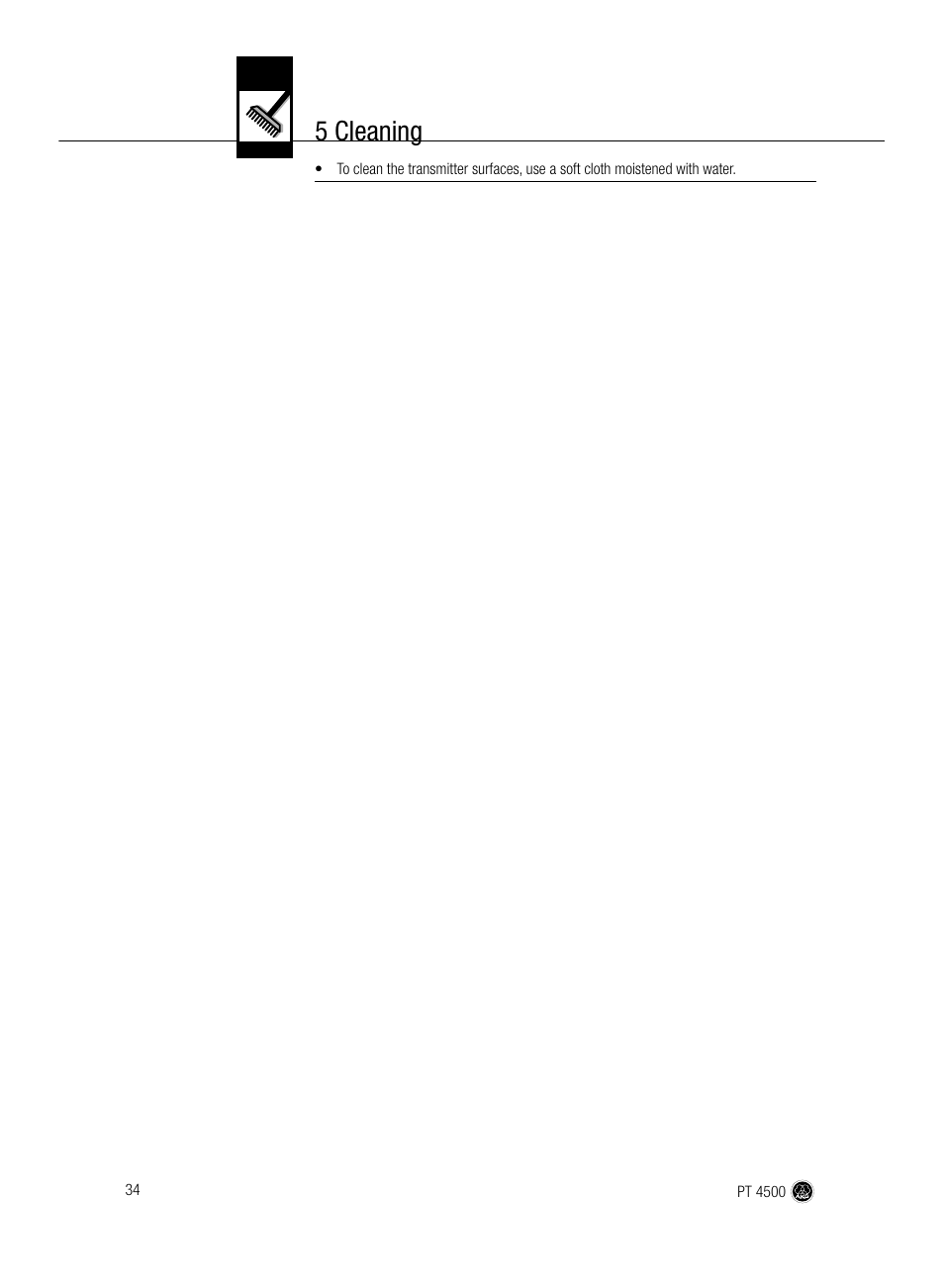 5 cleaning | AKG Acoustics PT 4500 User Manual | Page 34 / 114