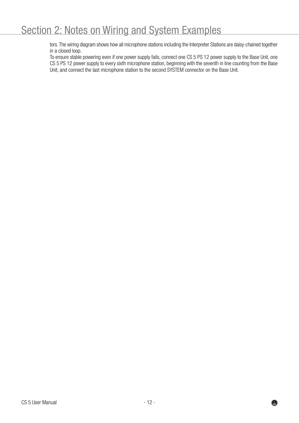 AKG Acoustics CS 5 User Manual | Page 12 / 51
