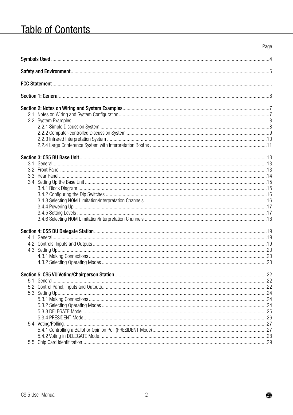 AKG Acoustics CS 5 User Manual | Page 2 / 51