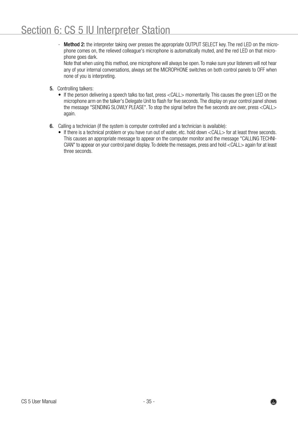 AKG Acoustics CS 5 User Manual | Page 35 / 51