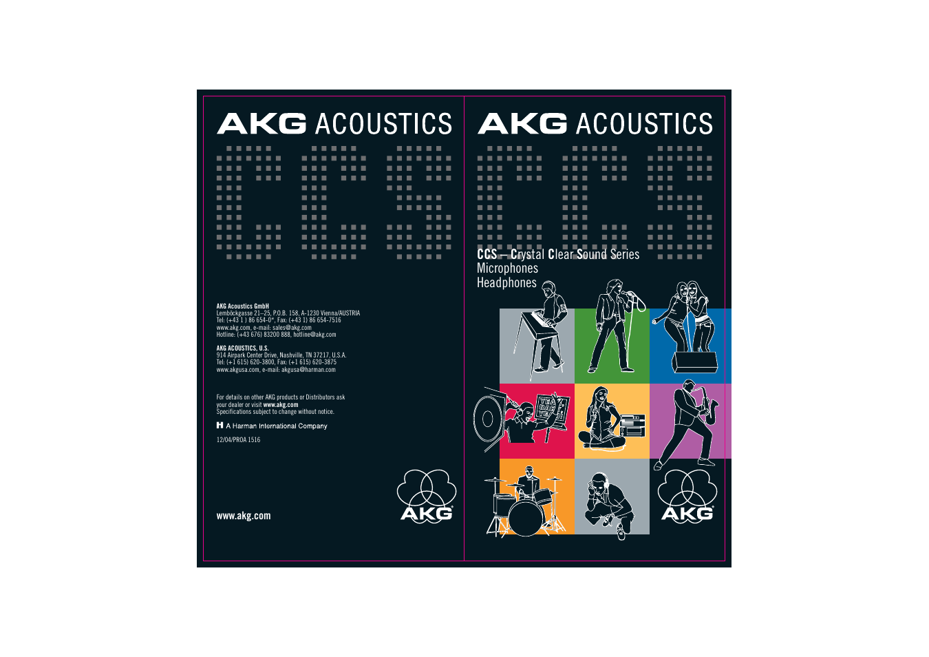 AKG Acoustics CCS User Manual | 6 pages