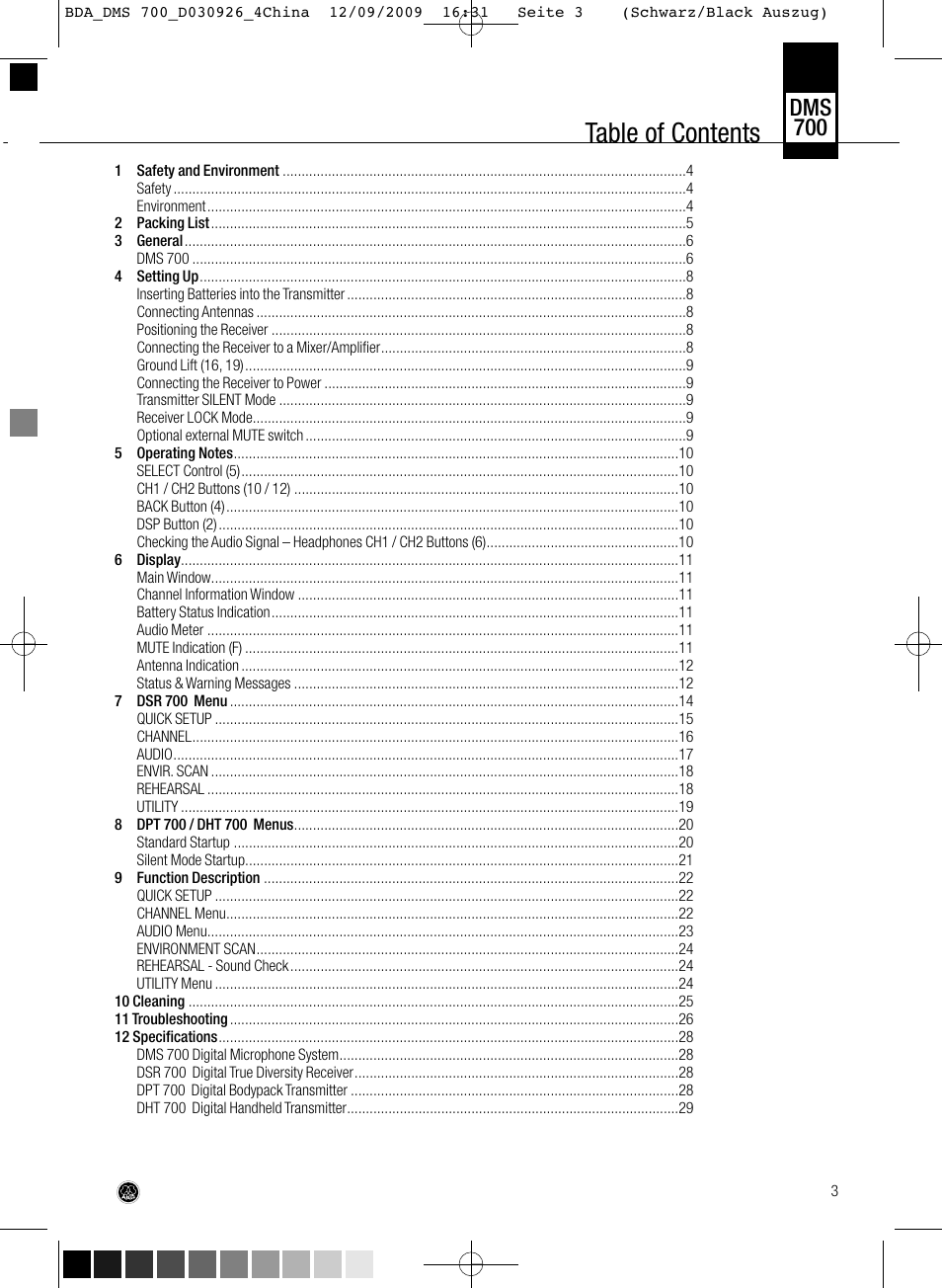 AKG Acoustics DMS700 User Manual | Page 3 / 118