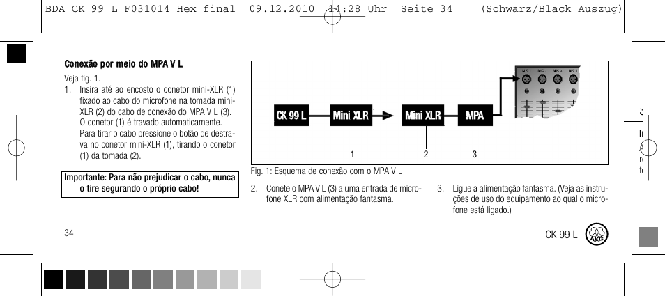 3 aplicação | AKG Acoustics CK99L User Manual | Page 34 / 40