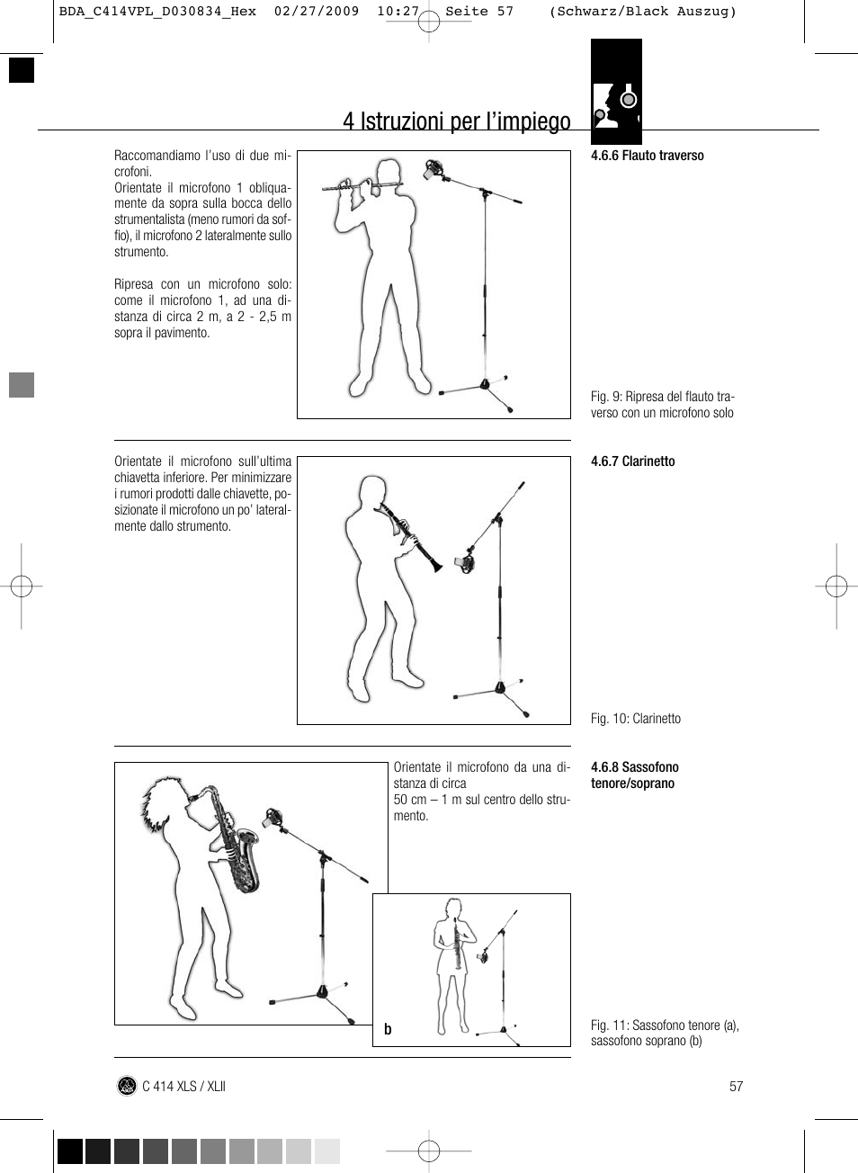 4 istruzioni per l’impiego | AKG Acoustics C414 XLS User Manual | Page 57 / 92