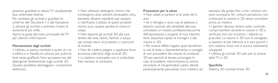 Philips Lunettes 3D Active User Manual | Page 33 / 82