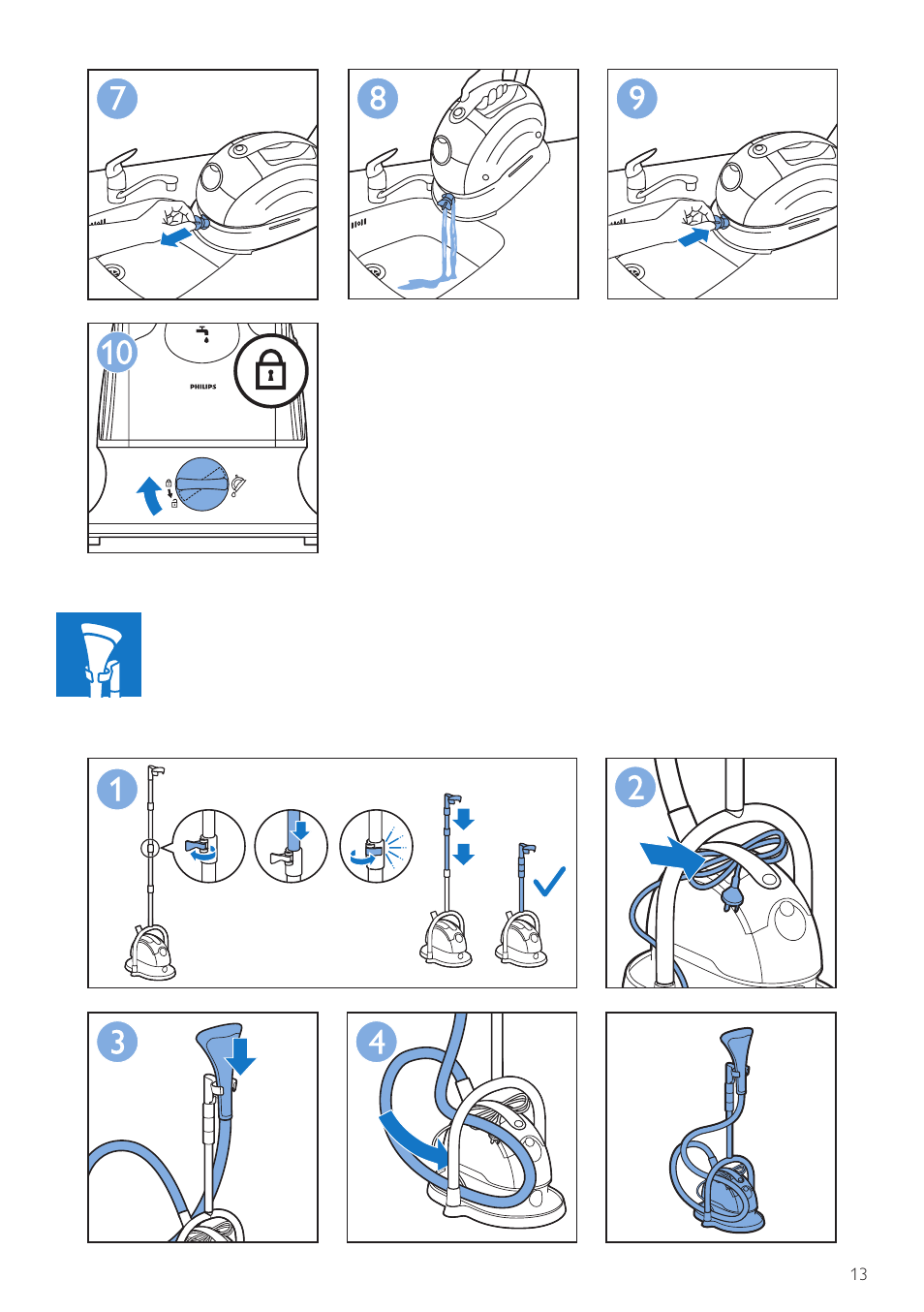 Philips QuickTouch Défroisseur User Manual | Page 13 / 24