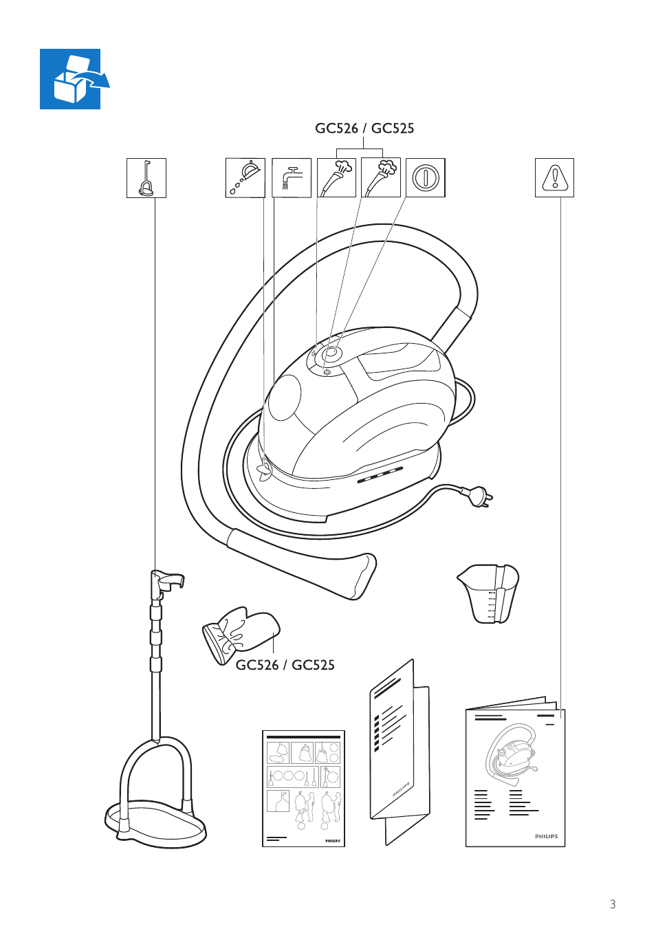 Philips QuickTouch Défroisseur User Manual | Page 3 / 24