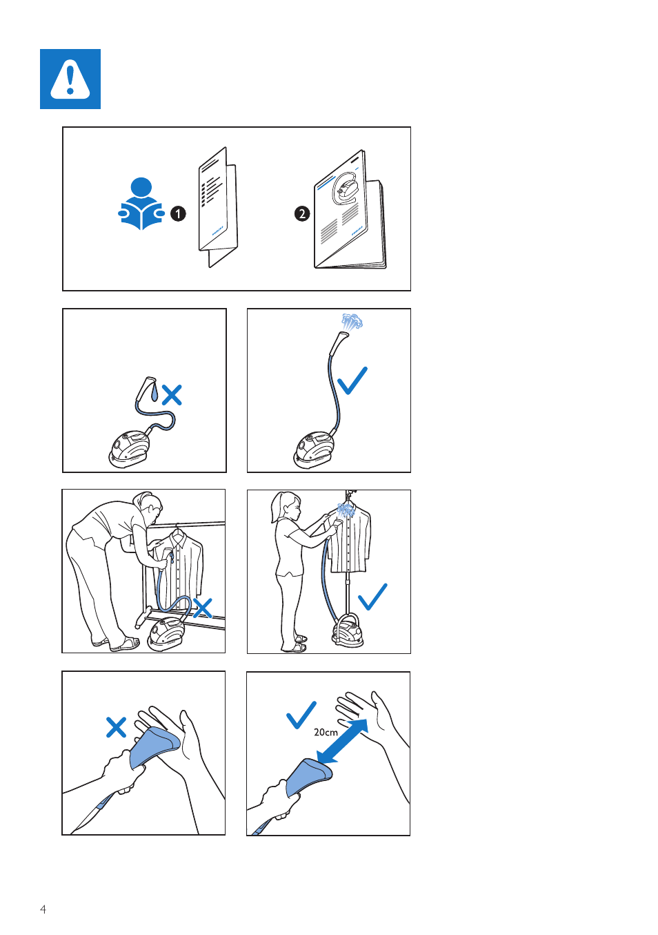 Philips QuickTouch Défroisseur User Manual | Page 4 / 24