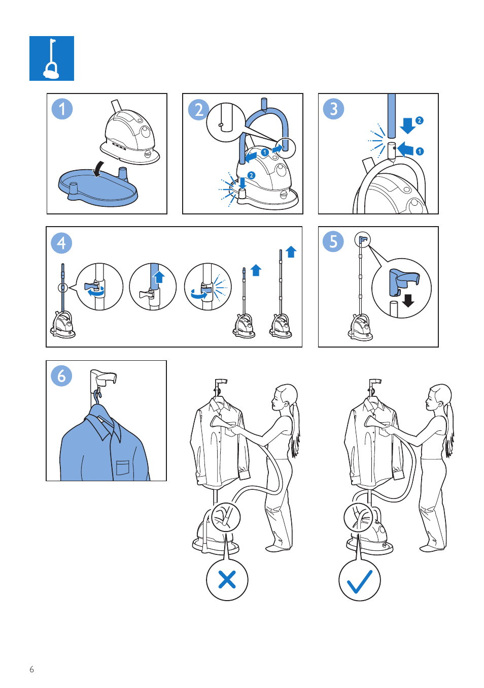 Philips QuickTouch Défroisseur User Manual | Page 6 / 24