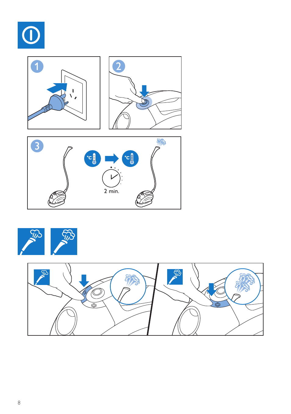 Philips QuickTouch Défroisseur User Manual | Page 8 / 24