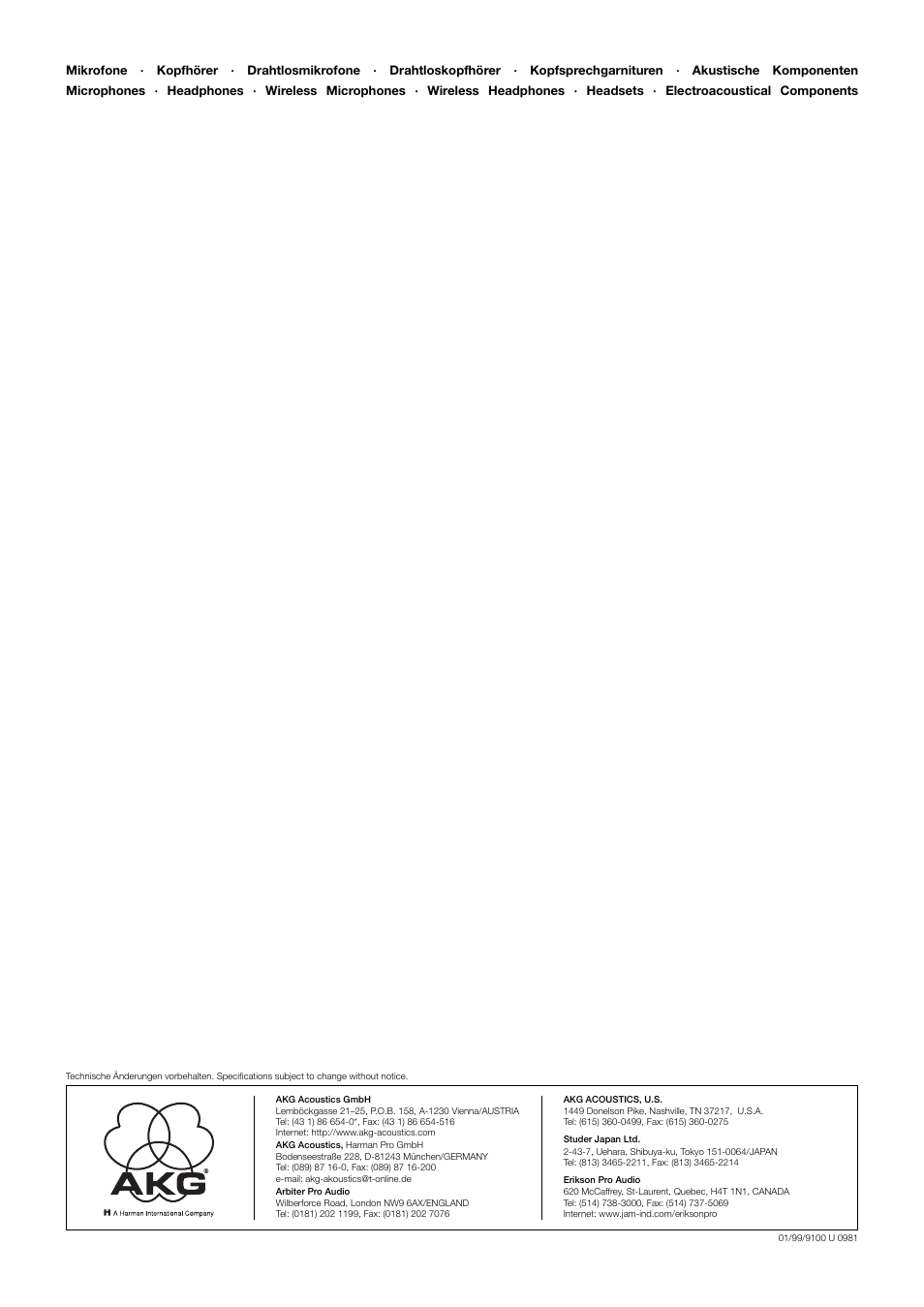 AKG Acoustics WLS 8060 MAX User Manual | Page 12 / 12