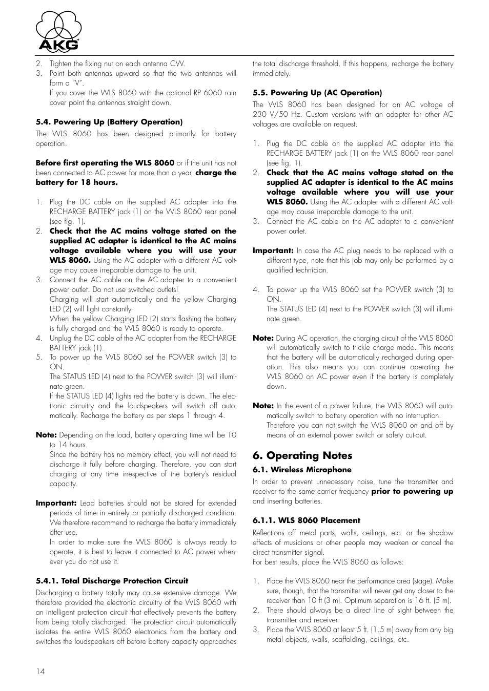AKG Acoustics WLS 8060 MAX User Manual | Page 6 / 12