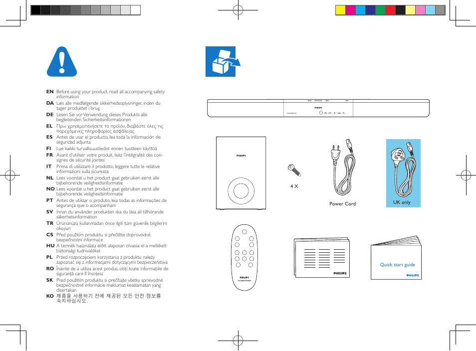 Philips Barre de son User Manual | Page 2 / 12