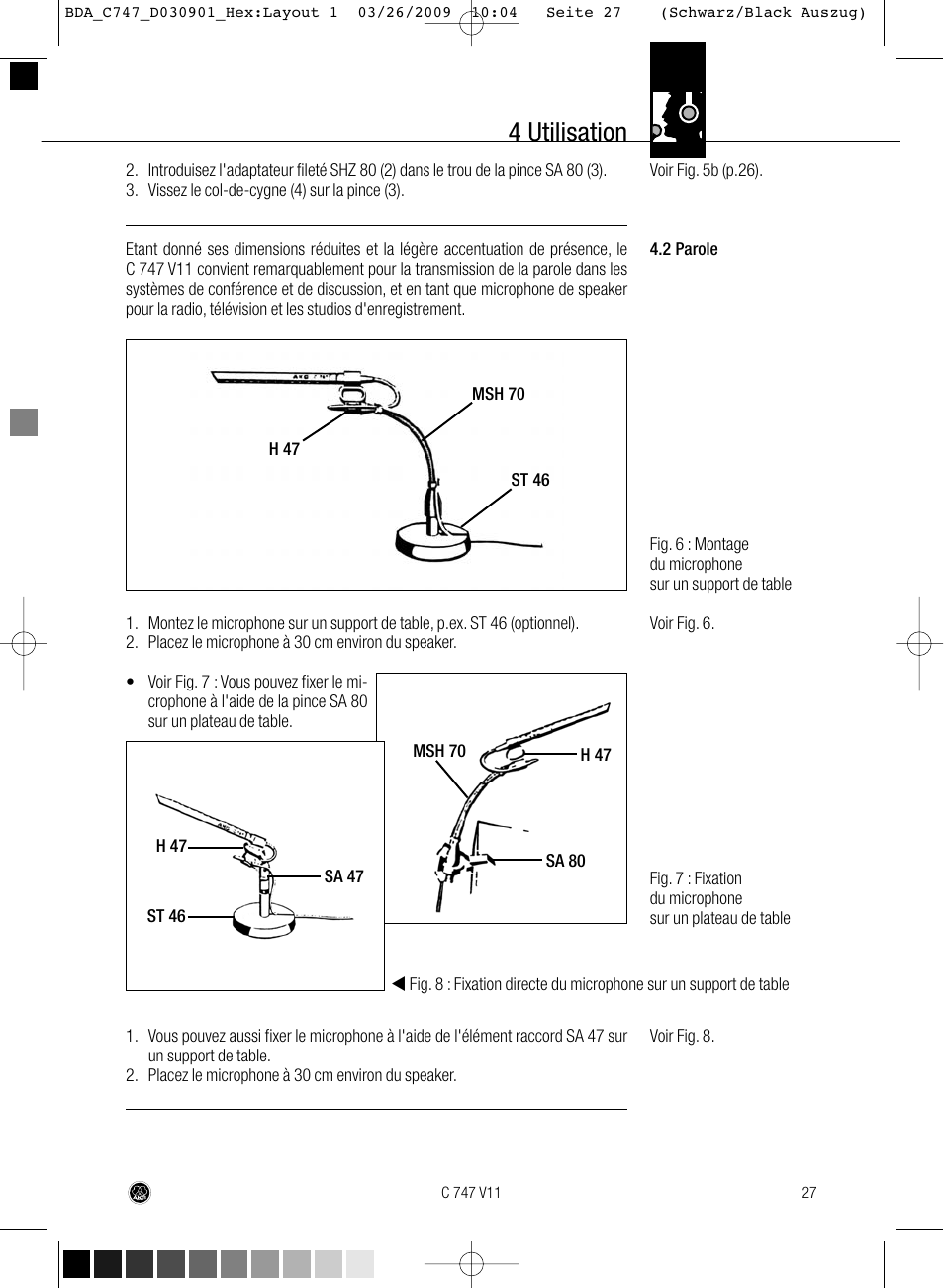 4 utilisation | AKG Acoustics C747 V11 User Manual | Page 27 / 64