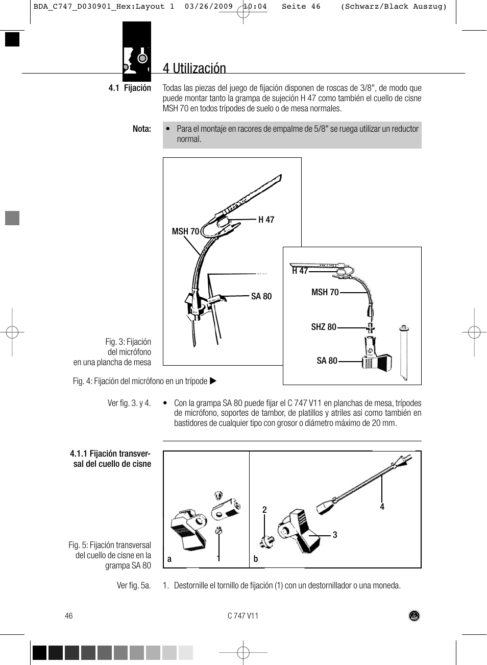 4 utilización | AKG Acoustics C747 V11 User Manual | Page 46 / 64