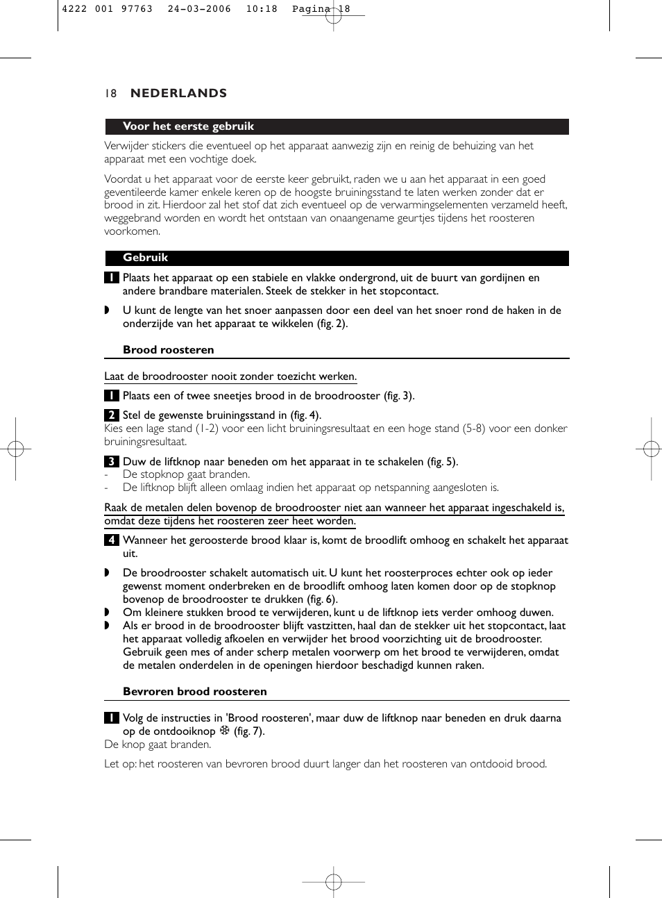 Philips Grille-pain User Manual | Page 18 / 44