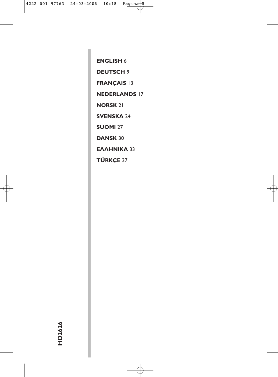 Philips Grille-pain User Manual | Page 5 / 44