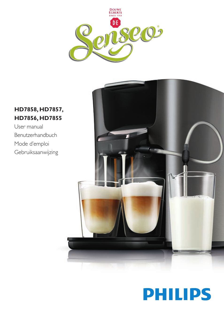 Philips SENSEO® Latte Duo Machine à café à dosettes User Manual | 76 pages