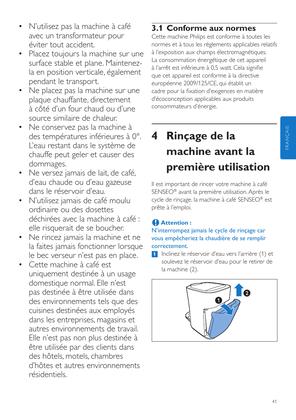 Philips SENSEO® Latte Duo Machine à café à dosettes User Manual | Page 41 / 76
