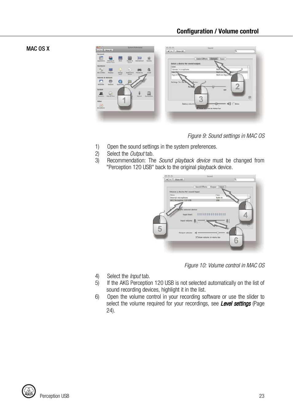 AKG Acoustics PERCEPTION 120 User Manual | Page 23 / 85