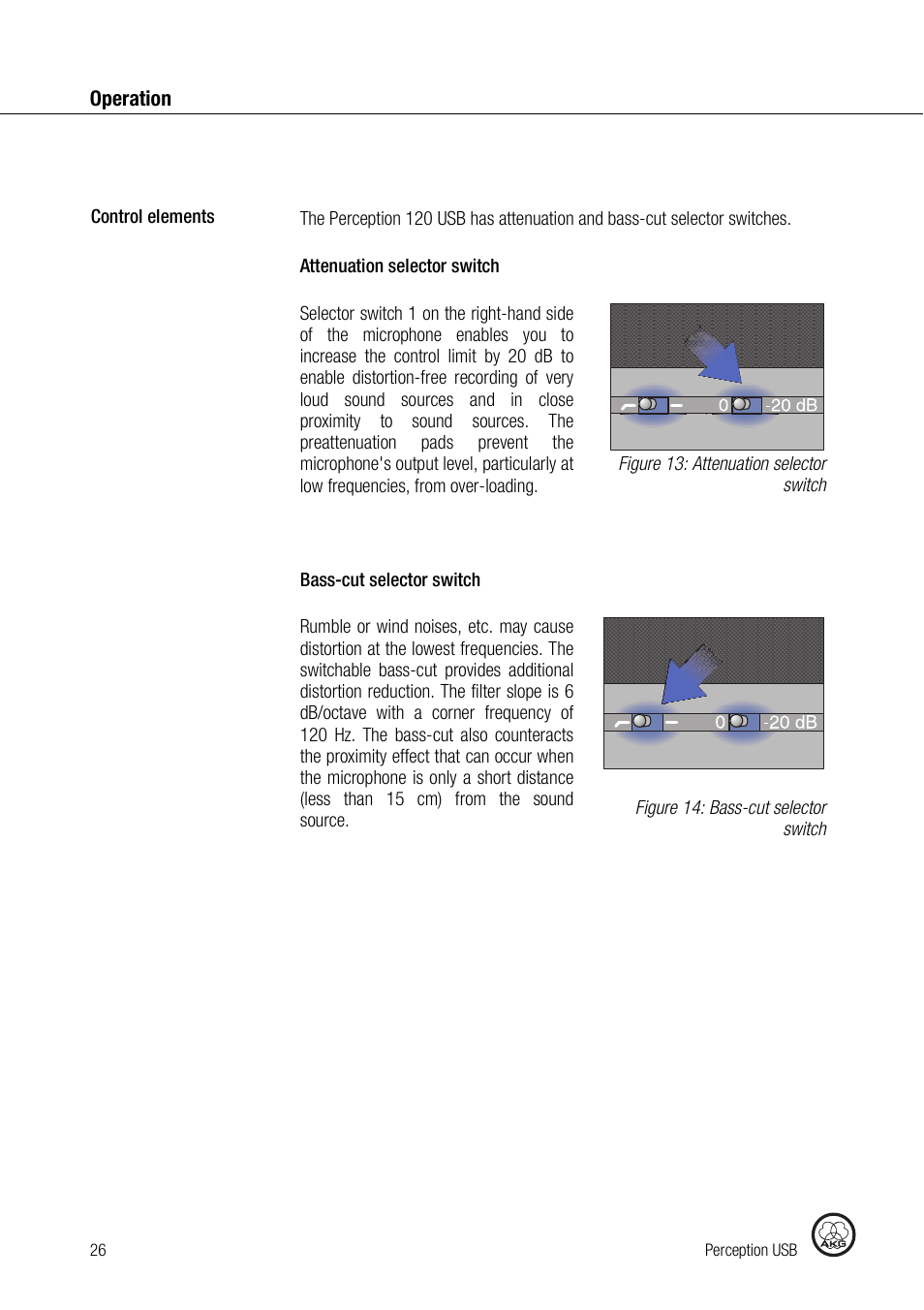 AKG Acoustics PERCEPTION 120 User Manual | Page 26 / 85