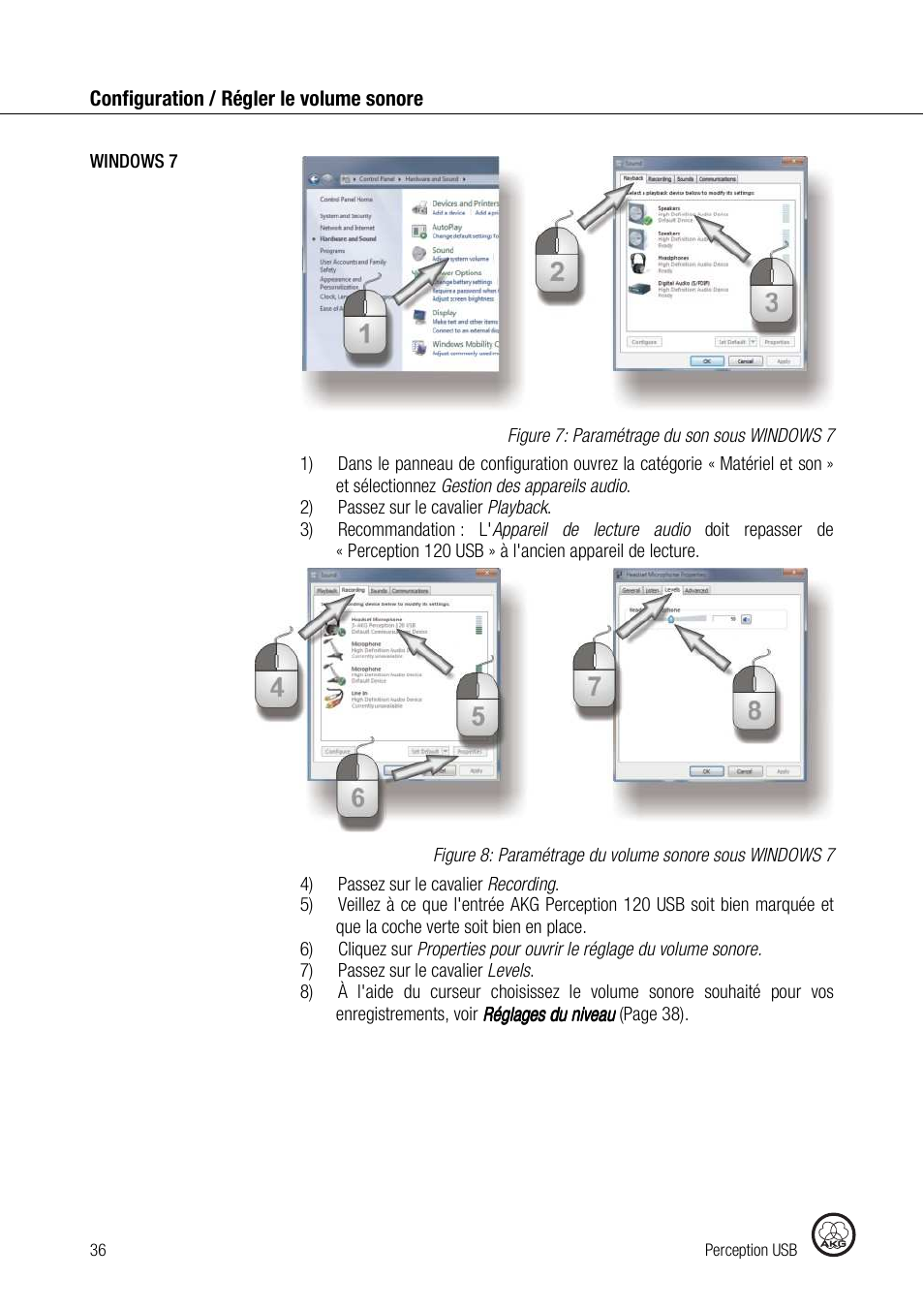 AKG Acoustics PERCEPTION 120 User Manual | Page 36 / 85