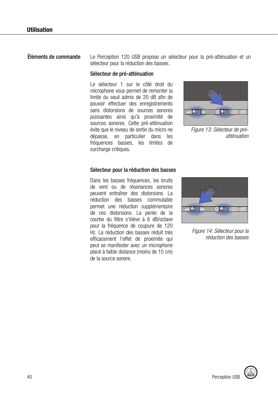 AKG Acoustics PERCEPTION 120 User Manual | Page 40 / 85