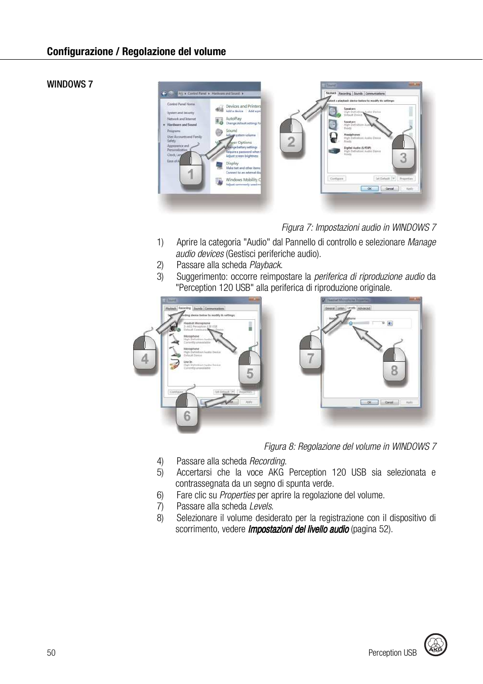 AKG Acoustics PERCEPTION 120 User Manual | Page 50 / 85