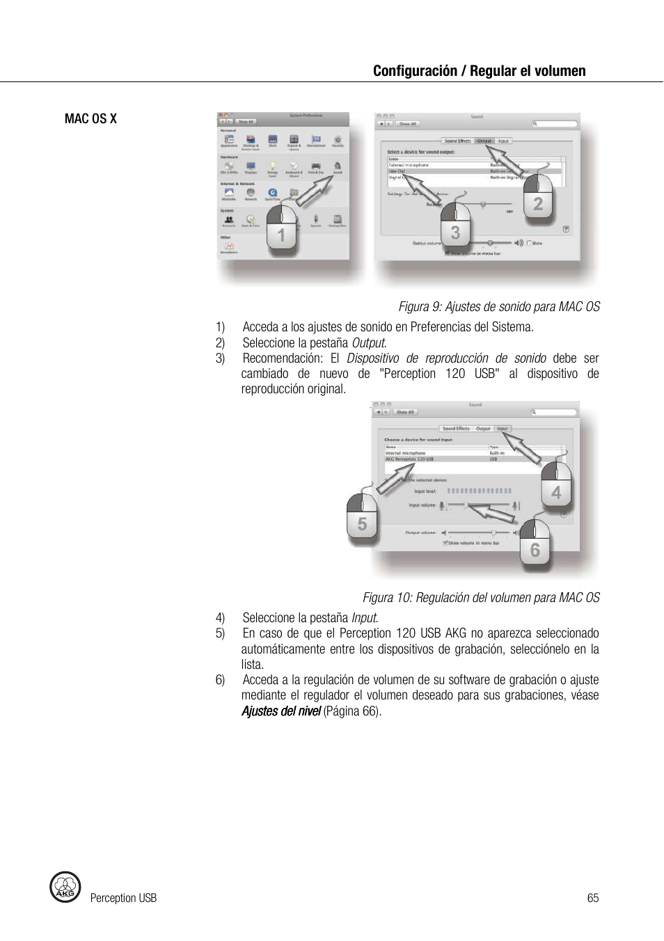 AKG Acoustics PERCEPTION 120 User Manual | Page 65 / 85