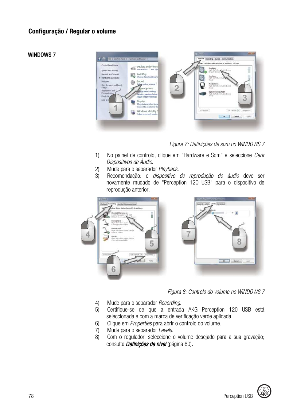 AKG Acoustics PERCEPTION 120 User Manual | Page 78 / 85