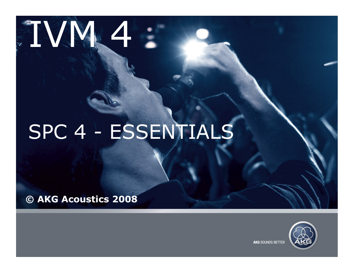 AKG Acoustics SPC 4 User Manual | 5 pages