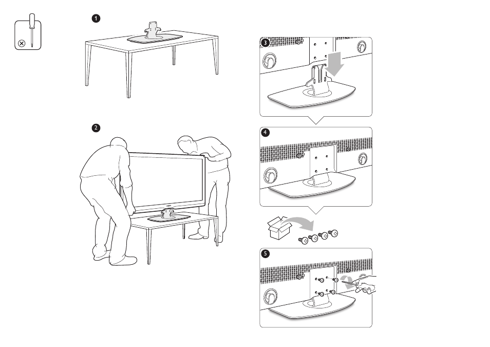 Philips Cinema 21:9 Support de table TV User Manual | Page 2 / 2