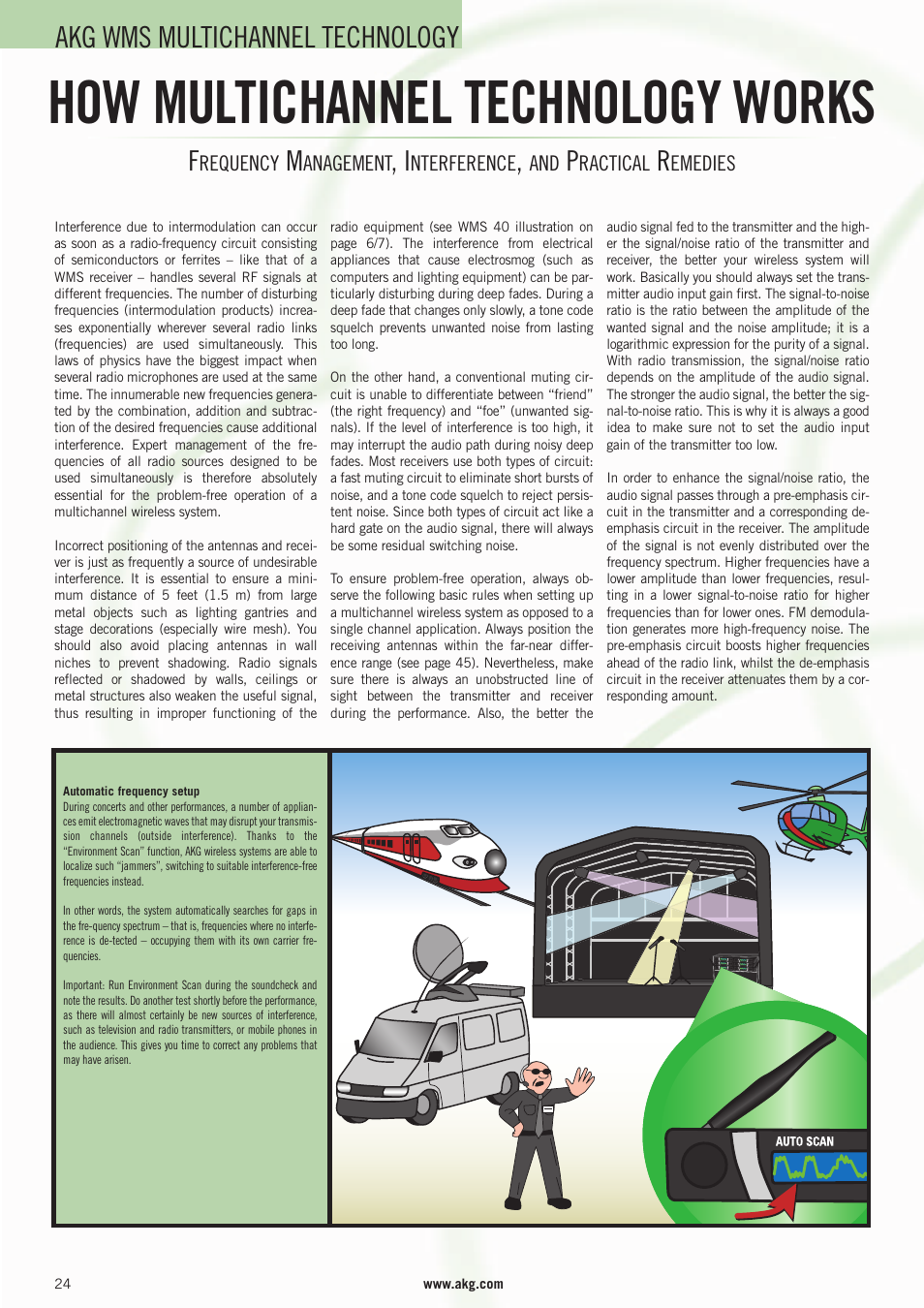 How multichannel technology works, Akg wms multichannel technology | AKG Acoustics WMS 4000 User Manual | Page 24 / 81