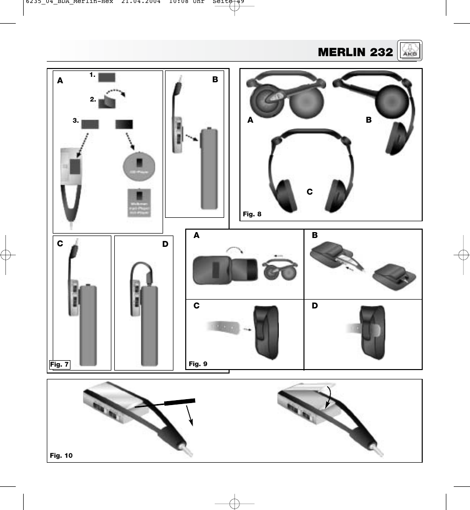 Merlin 232 | AKG Acoustics MERLIN 232 User Manual | Page 47 / 48