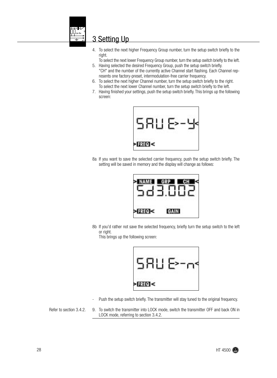 3 setting up | AKG Acoustics HT 4500 User Manual | Page 28 / 114