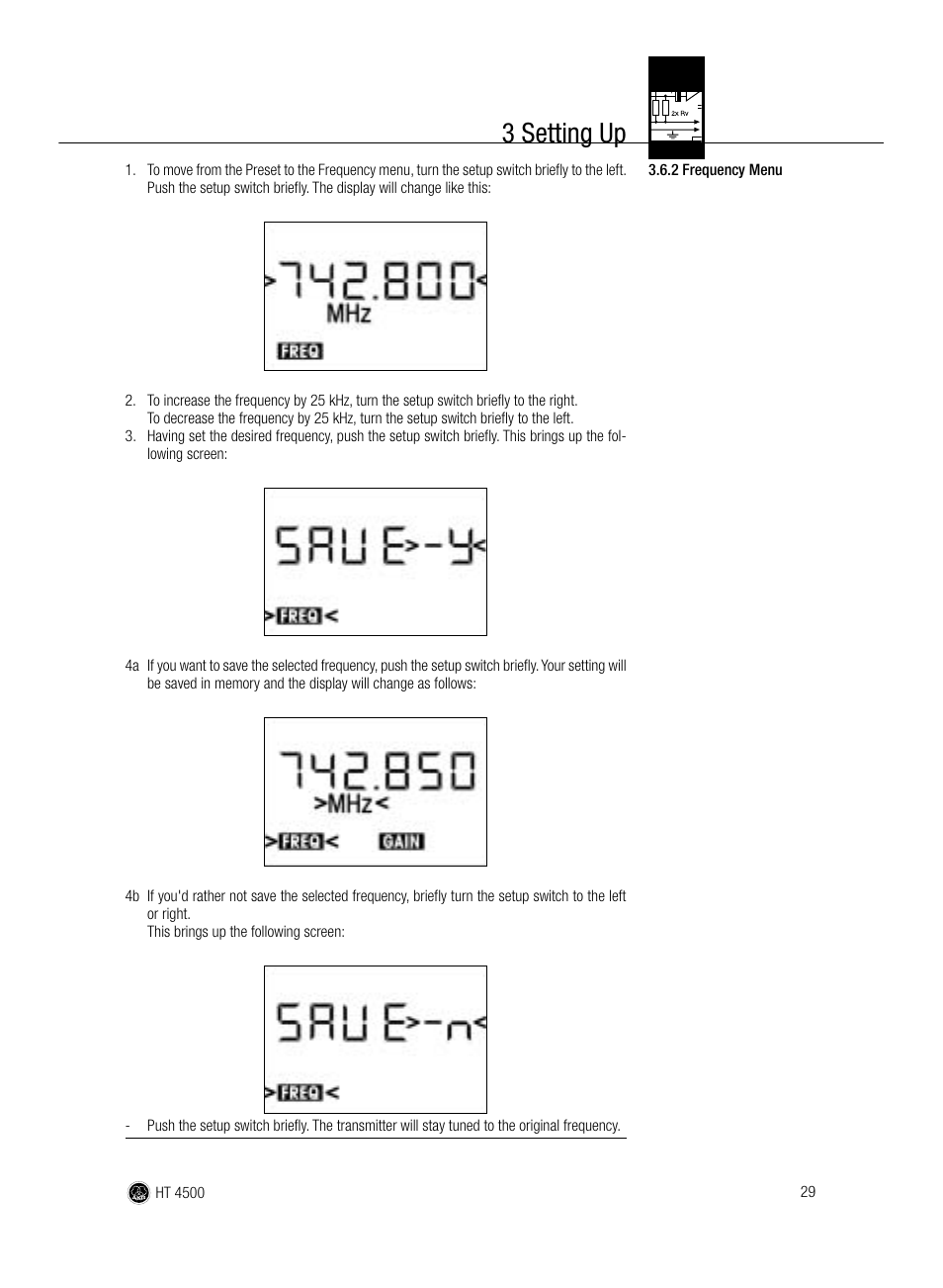 3 setting up | AKG Acoustics HT 4500 User Manual | Page 29 / 114