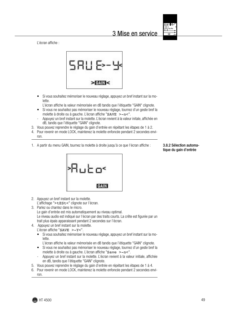 3 mise en service | AKG Acoustics HT 4500 User Manual | Page 49 / 114