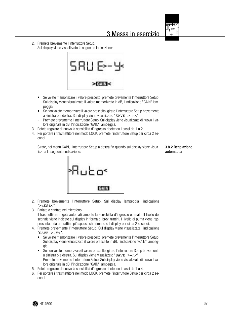 3 messa in esercizio | AKG Acoustics HT 4500 User Manual | Page 67 / 114