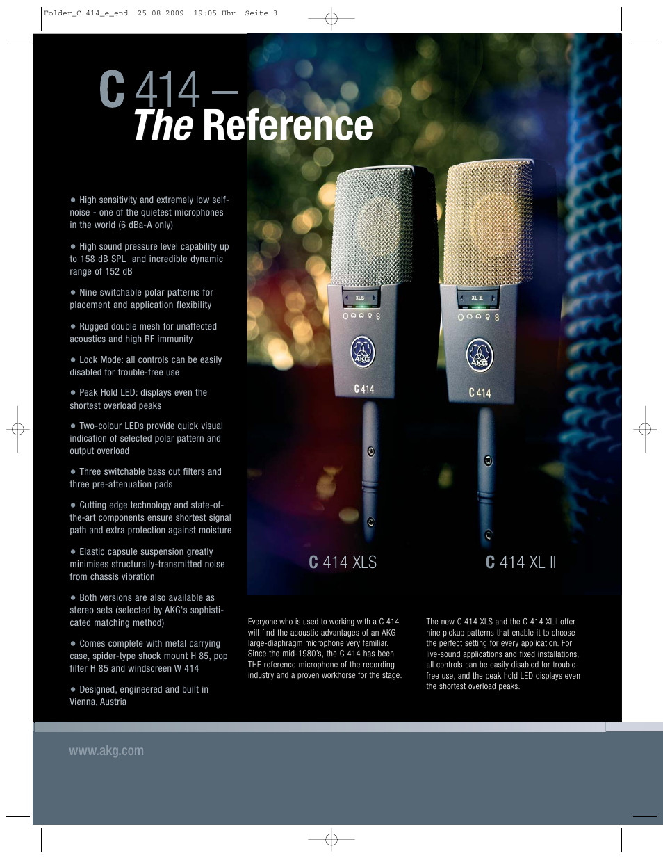 The the reference | AKG Acoustics C 414 User Manual | Page 2 / 12