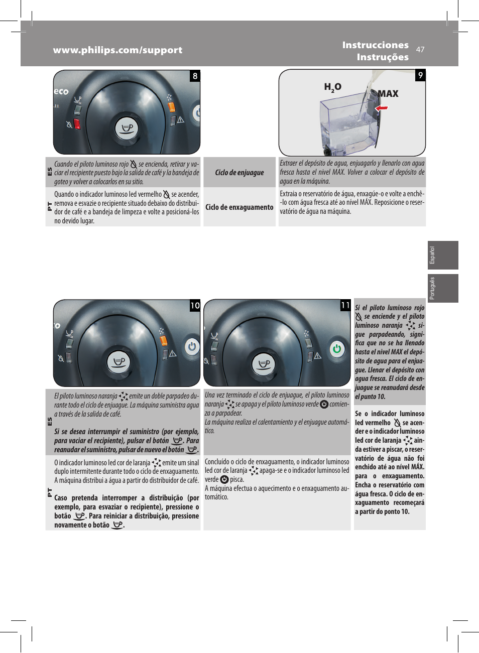 Omax | Philips Saeco Xsmall Machine espresso Super Automatique User Manual | Page 47 / 56