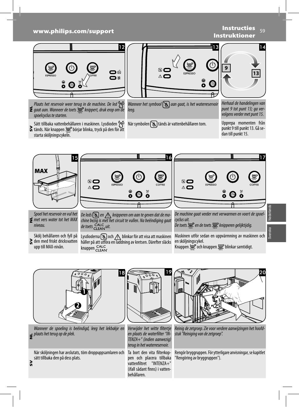 Philips Saeco Minuto Machine espresso Super Automatique User Manual | Page 59 / 92