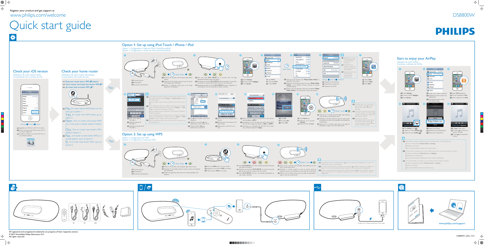 Philips Fidelio Enceinte sans fil SoundCurve User Manual | 2 pages