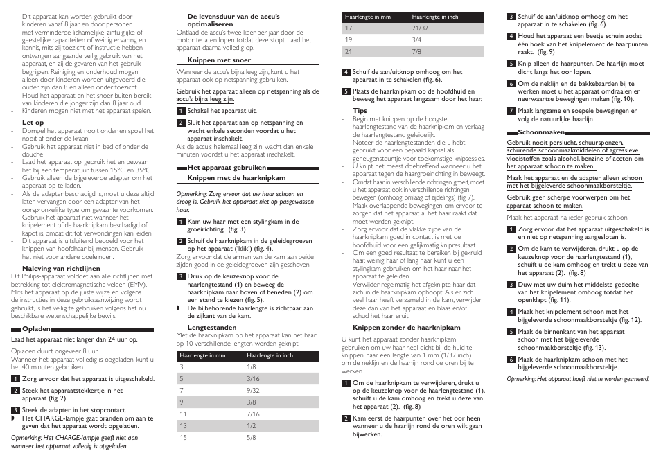 Philips HAIRCLIPPER Series 3000 Tondeuse à cheveux User Manual | Page 6 / 7