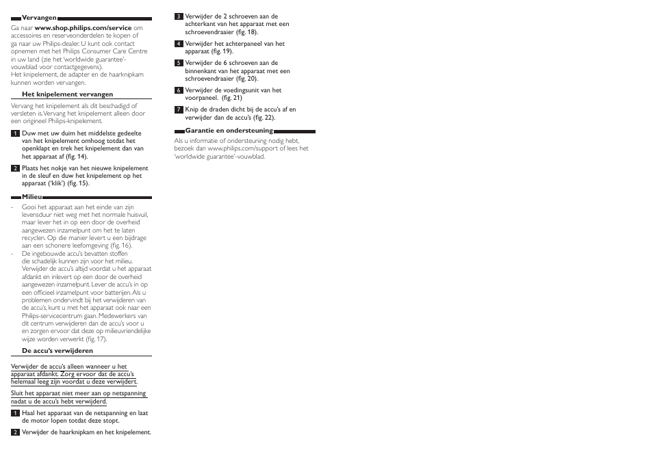 Philips HAIRCLIPPER Series 3000 Tondeuse à cheveux User Manual | Page 7 / 7