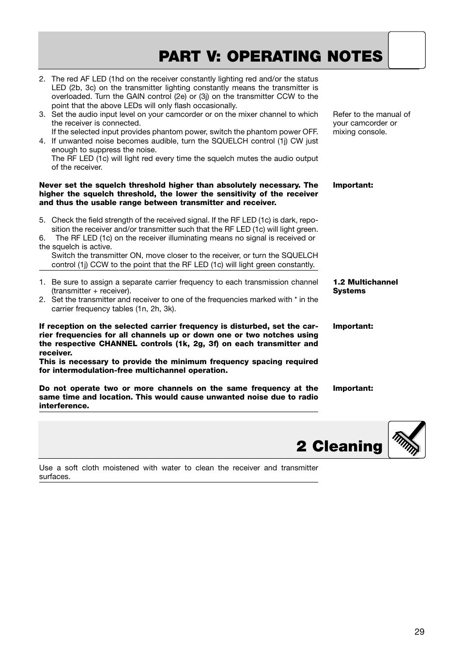 2 cleaning | AKG Acoustics HT 81 User Manual | Page 14 / 19