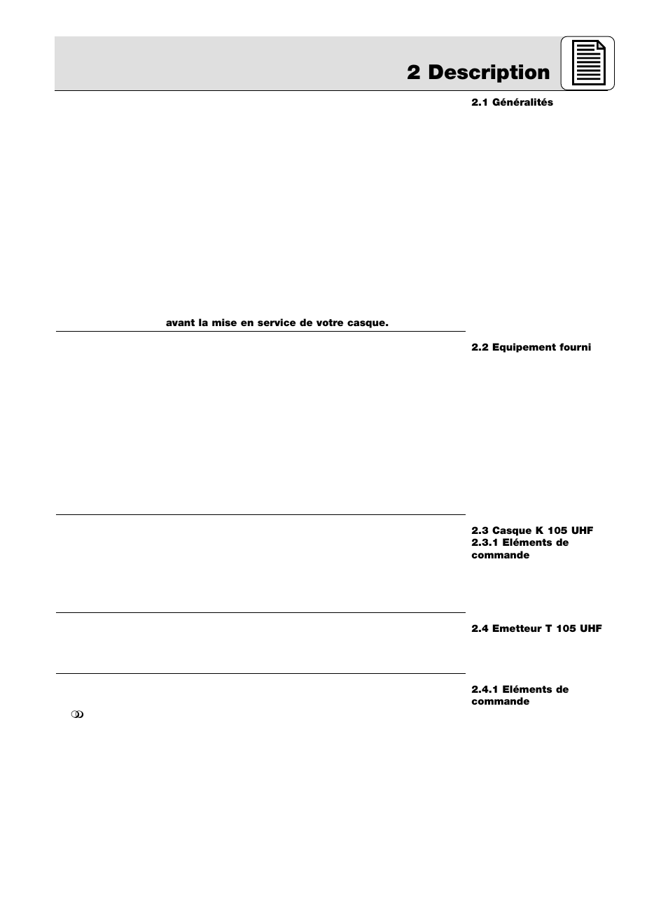 2 description | AKG Acoustics K 105 UHF User Manual | Page 17 / 48