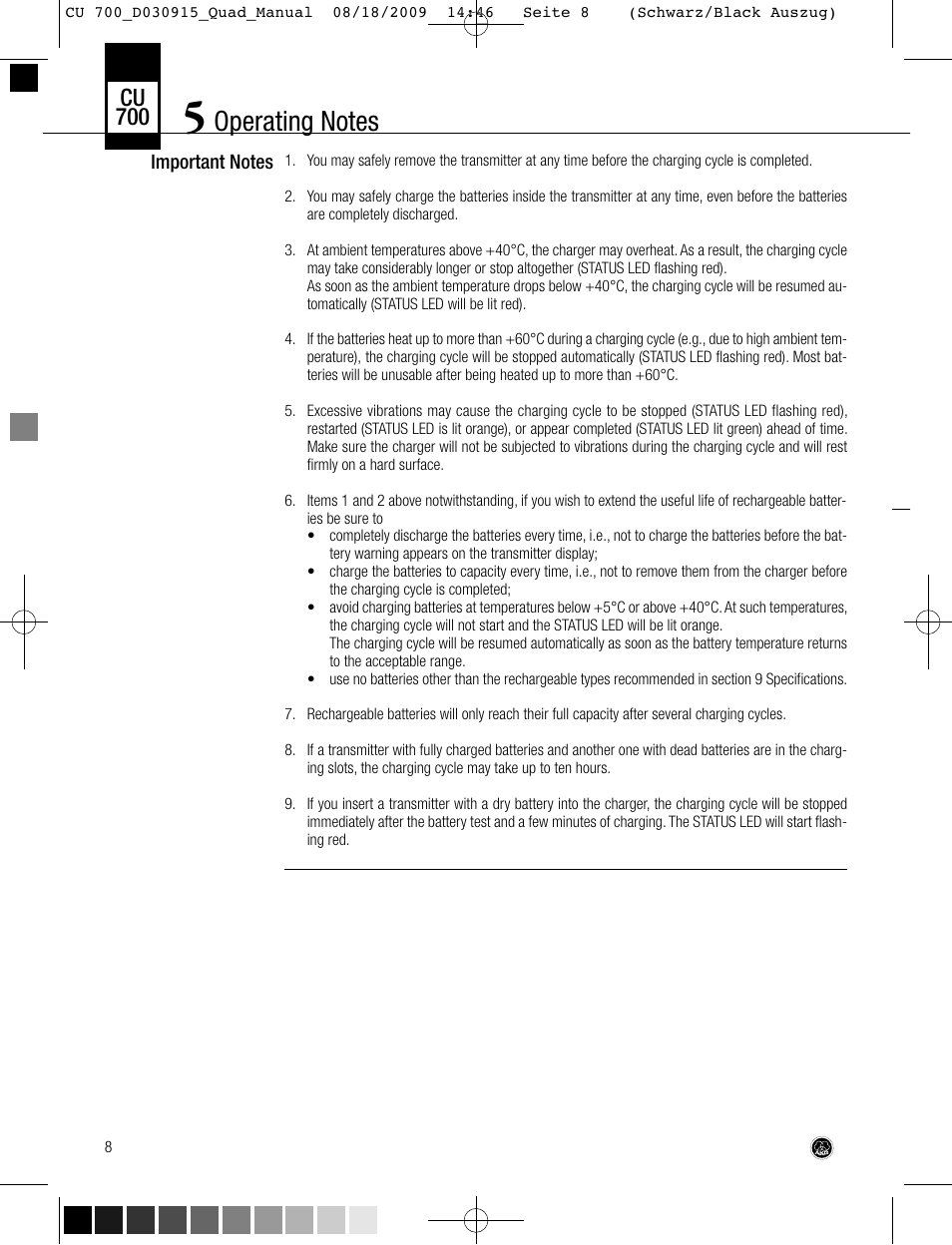 Cu 700 | AKG Acoustics CU700 User Manual | Page 8 / 44