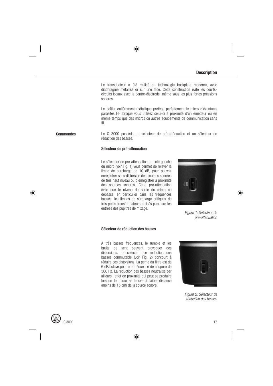 AKG Acoustics C 3000 User Manual | Page 17 / 38