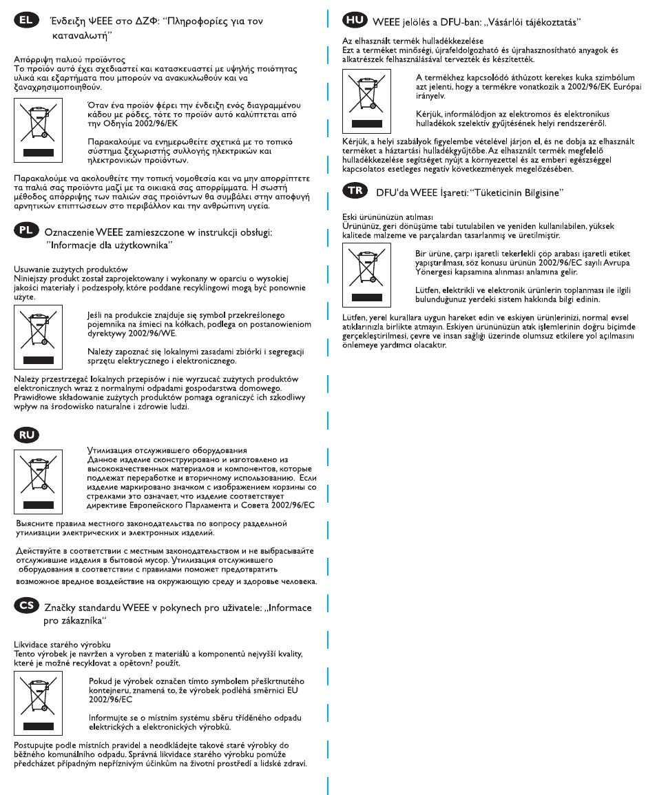 Philips Émetteur FM numérique User Manual | Page 48 / 48