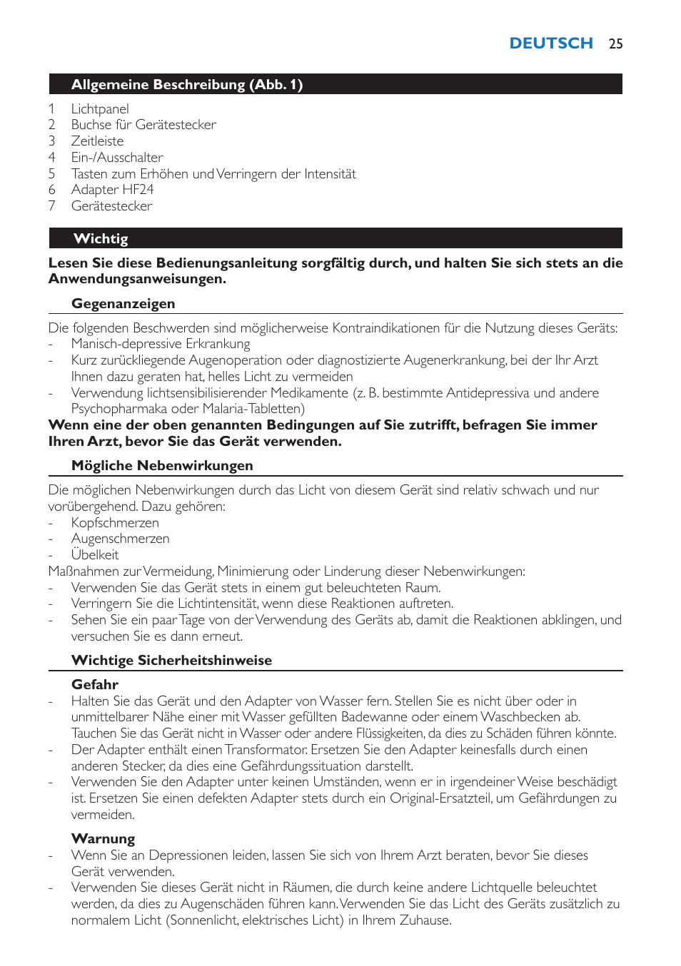 Philips EnergyUp Lampe Energylight User Manual | Page 25 / 92